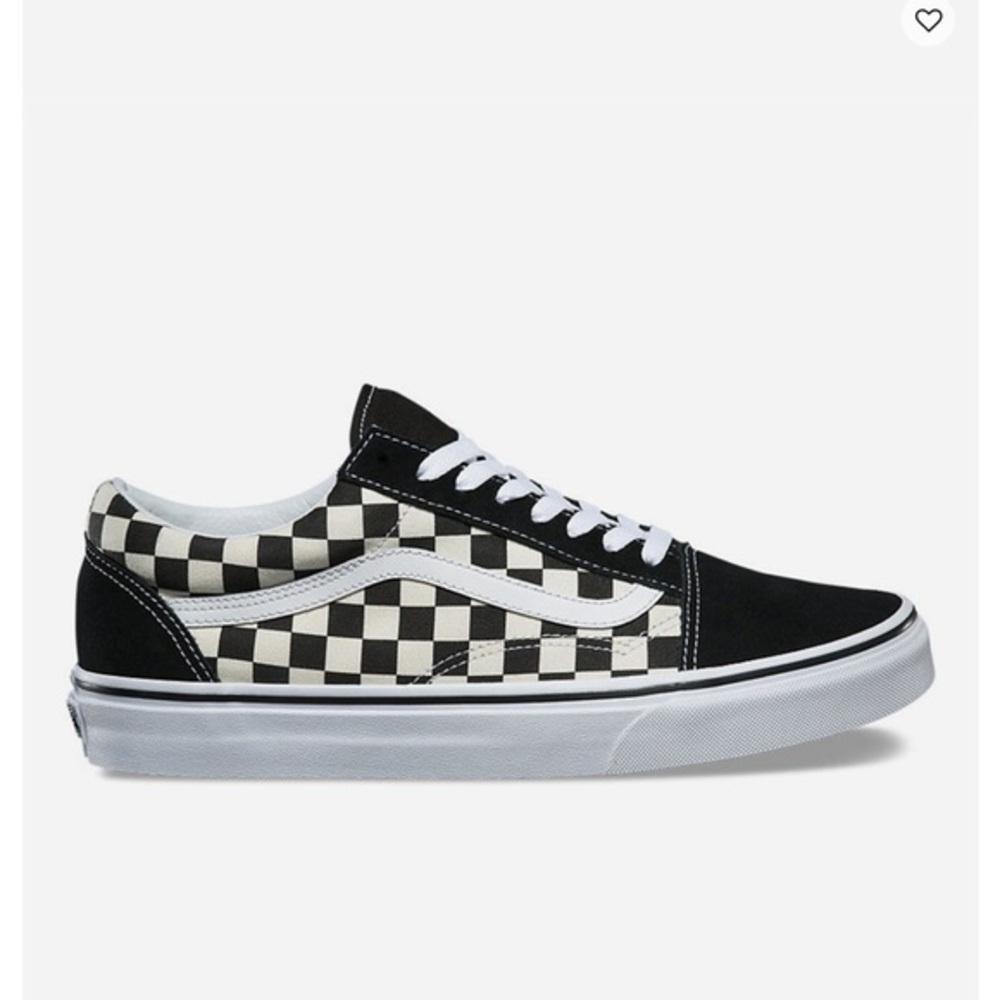 VANS Checkered Old Skool Black & White Shoes 3.5 Y